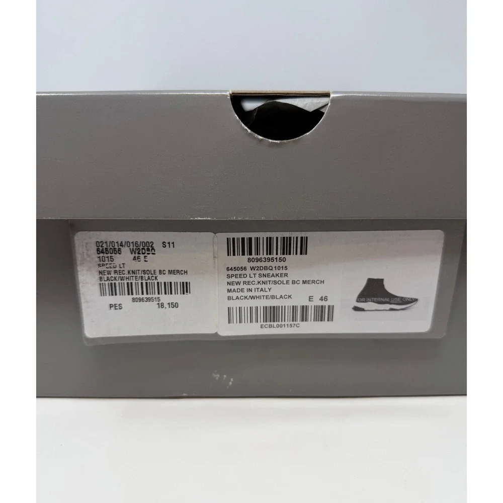 Balenciaga Speed Trainer Black/White Size 13 US 46 EU